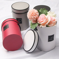 Boîte à fleurs en velours en forme de coeur personnalisée avec impression de logo Laminage brillant Revêtement UV Traitement du vernissage