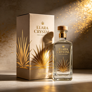 Boîte d'emballage extérieure professionnelle pour bouteille d'alcool artisanal en papier pliable, impression OEM ODM, argentée, pour <span class=keywords><strong>Tequila</strong></span> <span class=keywords><strong>Blanco</strong></span> - Product Image 3