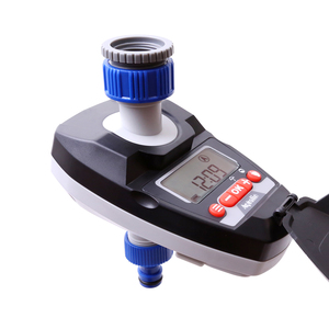 Programador de Riego con Temporizador de Agua de Doble Válvula, a Pilas, Resistente a las Heladas, con Retraso por Lluvia para Jardín y Riego por Goteo en Vacaciones - Product Image 1