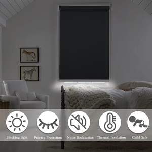 Pare-soleil <span class=keywords><strong>intérieur</strong></span> vertical imperméable <span class=keywords><strong>à</strong></span> l'eau au design moderne personnalisé volet roulant en PVC blanc stores roulants pour salon salle de bain - Product Image 3