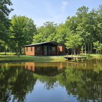 Maison Modulaire Préfabriquée en Acier Extensible à 3 Chambres Prête à l'emploi, Nouveau Design, Chine