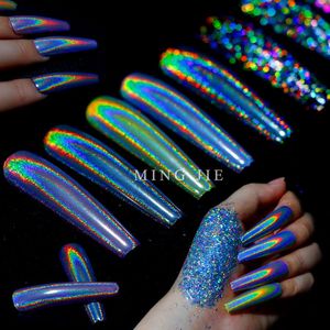 Fine Holographic <strong>Nail</strong> Pigment <strong>Powder</strong> Mirror Effect Unicorn Hologram <strong>Nail</strong> <strong>Chrome</strong> <strong>Powder</strong> - Product Image 5