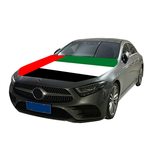 Funda para Capó de Coche con Bandera Nacional de los Emiratos Árabes Unidos, Funda para Motor de Coche con Bandera, Venta Directa de Fábrica, Tela de Poliéster - Product Image 1