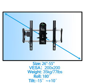 <span class=keywords><strong>Support</strong></span> mural pour téléviseur <span class=keywords><strong>VESA</strong></span> 400*400 mm, nouveau design, <span class=keywords><strong>support</strong></span> d'écran pour moniteur de 26 à 55 pouces avec supports TV - Product Image 4