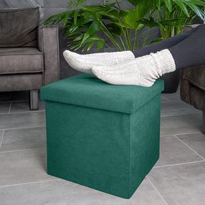 Banc de rangement Ottoman pliable moderne en velours côtelé 38*38*38cm pour chambre et salon, idéal pour gagner de la place - Vente en gros - Product Image 6