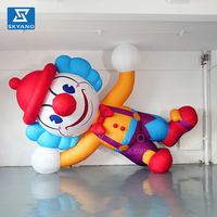 Sculpture de Clown Gonflable Géant Ballon de Poupée de Clown Décoration Publicitaire