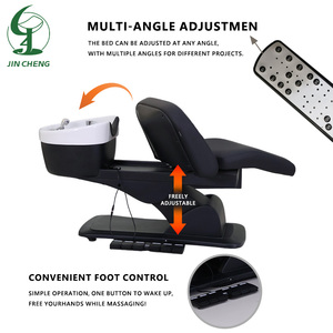 Jincheng <span class=keywords><strong>Head</strong></span> Spa Shampooing Bols et Chaises Chaise de shampooing électrique pour le dos Massage Shampooing Lit de spa Tête Thérapie par l'eau - Product Image 4