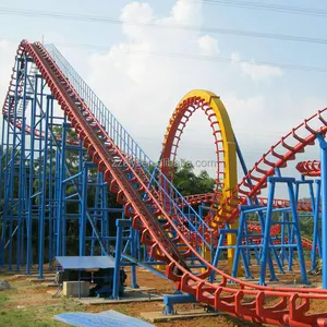 Hiburan atraksi wahana keluarga roller coaster penjualan pabrik wahana kereta api