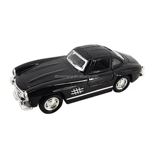 Nueva llegada 1:36 modelo coche Luz de sonido retroceso clásico Bens 300SL Ferrariss 250 juguetes de coche fundido a presión