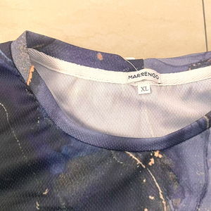 T-shirts pour hommes OME en coton et polyester, à manches courtes, surdimensionnés, avec logo imprimé sur le devant, séchage rapide, écologiques et respirants, vente en gros - Product Image 4