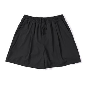 Shorts de Verano para Mujer, de Secado Rápido, Color Negro Sólido, Corte Holgado, Pierna Ancha, Casuales, Deportivos, para Natación - Product Image 4