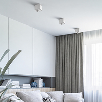 Plafonnier encastré blanc CE RoHS 12W, luminaire encastré carré CRI90+ COB pour la maison et les magasins