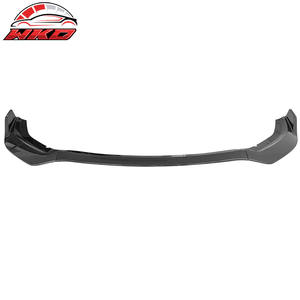 Lèvre de pare-chocs avant compatible avec Dodge Charger 2020-2023 Widebody IKON V1, effet fibre de carbone, 3 pièces, pièces auto de haute qualité, kit carrosserie - Product Image 3