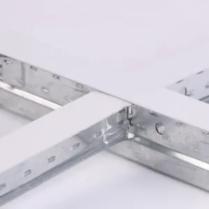 Hot Sale high quality Ceiling Grid Components False Suspended ceiling frame t bar Galvanized Steel Ceiling T Grid
