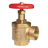 Prix usine 2.5 pouces équipement de lutte contre l'incendie accessoire vanne de tuyau d'angle 16bar échelle équipement de lutte contre l'incendie accessoire