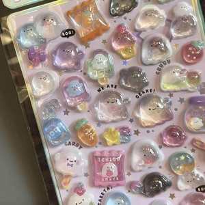 Autocollant 3D Rond en Relief Écologique, Imperméable et Durable, Couleurs Vibrantes, Décoration Adhésive de Haute Qualité - Vente Flash - Product Image 4