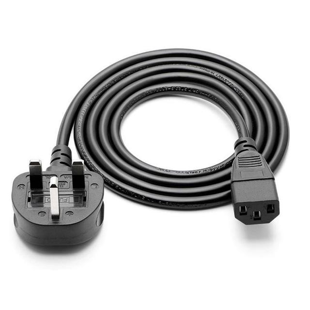 UK BS1363 to C13 Power Cable Type-G 3 Prongs to IEC320 Power Supply Cord for PC Computer Kettle BS 13A 1.8M