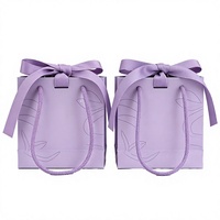 Sacs cadeaux en papier réutilisables de luxe, imperméables, avec finition mate, ruban, matériaux recyclés écologiques, design personnalisé
