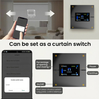 Interruptor Inteligente Tuya Zigbee con Pantalla Táctil, Regulador de Luz, Interruptores de Pared de 4 Canales, Compatible con Alexa/Google Home, Control por Voz/Aplicación, Sensor de Radar M9Pro