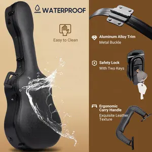 Custom Hard Shell EVA Waterproof Hard Case EVA Guitar Case For Acoustic Classical Guitars