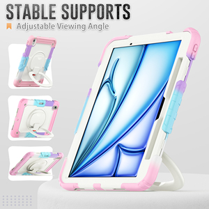 <span class=keywords><strong>Housse</strong></span> de <span class=keywords><strong>protection</strong></span> rotative 360 personnalisée étui de <span class=keywords><strong>protection</strong></span> multifonctionnel à 3 couches pour <span class=keywords><strong>iPad</strong></span> Air 11 M2 <span class=keywords><strong>Pro</strong></span> 11 M4 2024 - Product Image 3