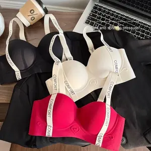 Sujetador sin Aro para Mujer Tops Ropa de Mujer Barata Sujetador Inalámbrico Soutien Gorge Sujetador Push Up Invisible para Mujer Copa Completa - Product Image 1