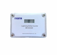 Dispositifs de protection électrique BRSC-01 AC SPD parafoudre en plastique durable et compteur de surtension