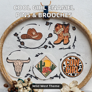 หมุดเคลือบโลหะรูปวัวสำหรับสาววัวเครื่องประดับแนวพังก์แบบกอธิคสุดเท่พร้อมป้ายปกพิมพ์ลายตัวอักษรและเข็มกลัดสำหรับเพื่อน - Product Image 2