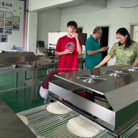 Ligne de production multifonctionnelle de galettes fines Lavash, machine à fabriquer des tortillas, des pains plats Pita avec four de cuisson, vente chaude