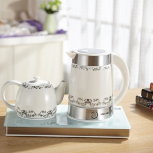 High Class 1.7L Heat Retaining Ceramic <b>Kettle</b> With 1.0L Tea Pot Tea Maker - Product Image 4