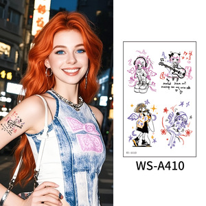 ของขวัญสำหรับงานปาร์ตี้ สติ๊กเกอร์สักลายชั่วคราวลายดอกพลัม สักลายกันน้ำ ศิลปะบนร่างกาย ลายสักแขน - Product Image 6