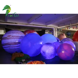 Led Planet Lighting Balloon / Flashing Led Light Up Balloons Led Balloon Inflatable Planets