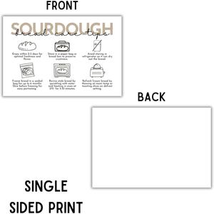 Cartes d'instructions pour le pain au levain, conseils de stockage, étiquettes, autocollants, guide du ferment, emballage, pour <span class=keywords><strong>boulanger</strong></span>, client, entreprise de pain au levain et de beignets à la cannelle - Product Image 4