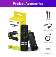 MX10 X1 4K HDR Streaming Smart TV Stick 4K Ultra 2GB 16GB WIFI Control remoto por voz Android 13 TV Sticks Set Top Box Fire Stick