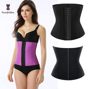 Fajas Reductoras <span class=keywords><strong>de</strong></span> Cintura <span class=keywords><strong>de</strong></span> Látex Transpirable para Mujer, 5 Colores, Corsé Moldeador <span class=keywords><strong>de</strong></span> Cintura con 4 Varillas <span class=keywords><strong>de</strong></span> Acero, Tallas Grandes - Product Image 5