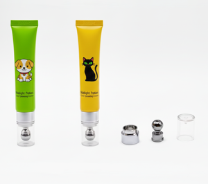 Emballage de tube cosmétique en PE, tube de crème pour les yeux de 25 ml avec bouchon de massage pour les soins de la peau sous les yeux, impression offset brillante - Product Image 1