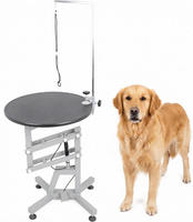 Table de toilettage pour chien Shernbao FT-831 à levage pneumatique, équipement professionnel de salon pour les expositions de toilettage et les toileteurs d'animaux