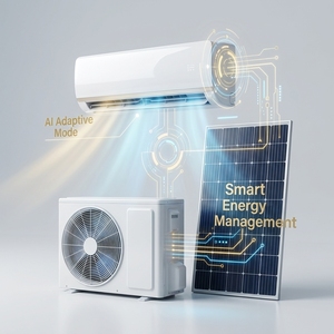 เครื่องปรับอากาศไฮบริด ACDC 18000BTU พลังงานแสงอาทิตย์ ระบบทำความเย็นและความร้อน แบบแยกส่วน พร้อมระบบสมาร์ท WIFI รุ่น GD-9K-CH ระบบขับเคลื่อนด้วยพลังงานแสงอาทิตย์โดยตรง (ไม่มีระบบ Ex) - Product Image 6