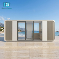 Bon marché Capsule pomme Cabine Conteneur de couchage 40 pieds Maison Petite pour hôtel avec 1 chambre cuisine et salle de bain