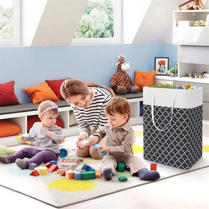 Panier à linge pliable en tissu pour vêtements sales, jouets et rangement de salle de bain - Product Image 3