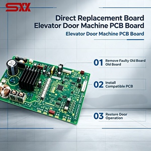 Placa de Control del Motor de Puerta de Ascensor C1B-DR13, PCB de Máquina de Puerta, Controlador PWM Fujite*, Repuestos para Ascensores - Product Image 3