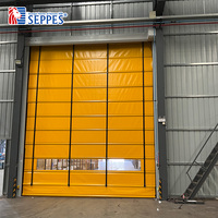 Porte de entrepôt moderne enroulable à empilage rapide HSD-120, résistance au vent niveau 6-7, matériau PVC, trafic extérieur pour chariots élévateurs