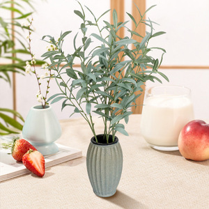 Bouquet de Branches d'Olivier Artificielles 10cm-30cm Fleur en Soie Décoration d'Intérieur Décoration de Mariage - Product Image 1