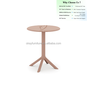 <span class=keywords><strong>Table</strong></span> d'extérieur en plastique OKAY, <span class=keywords><strong>table</strong></span> en plastique moderne résistante aux intempéries, dessus en maille respirante pour balcon et café, <span class=keywords><strong>table</strong></span> à manger moderne en plastique - Product Image 1