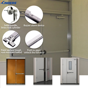 Dispositivo de salida de pánico Salida DE EMERGENCIA Barra de empuje Hospital Escuela Seguridad contra incendios Barra de pánico de 800mm con alarma de pitido - Product Image 4