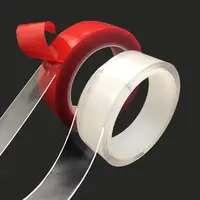China fabricante tira vermelha lavável acrílico suporte de parede forma personalizada nano fita
