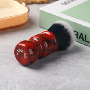 Pennello <span class=keywords><strong>da</strong></span> <span class=keywords><strong>Barba</strong></span> YAQI 24MM in Marmo Rosso, Pennello Tuxedo per Uomo - Product Image 4