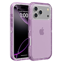 Étui robuste pour iPhone 18 Transparent 360° Protection intégrale Étui de téléphone transparent résistant aux chocs pour iPhone 17 Pro Max 16 15 14 Funda