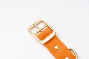 Grosir Set tali kerah latihan Pitbull dekorasi bulu kulit PVC TPU tahan air cetak kustom tali untuk berburu kucing - Product Image 4