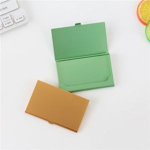 Porte-cartes de visite en métal personnalisé, étui portable en aluminium pour cartes bancaires et de crédit - Product Image 4